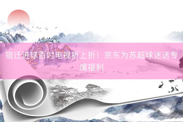 宿迁进球百吋电视折上折！京东为苏超球迷送专属福利