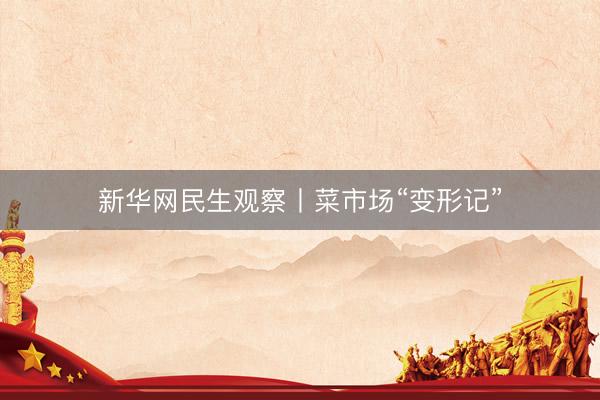 新华网民生观察丨菜市场“变形记”