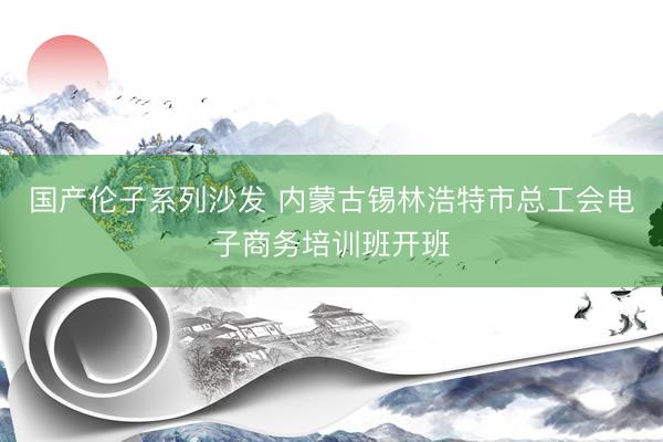 国产伦子系列沙发 内蒙古锡林浩特市总工会电子商务培训班开班